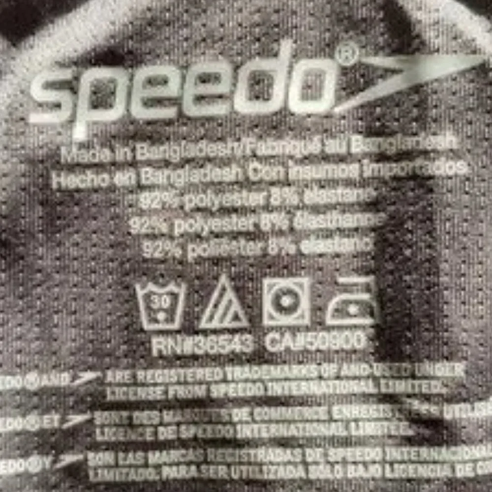 NWT - Speedo Black Board Short Tech Volley W/Hydroliner - Size XL (36/38)